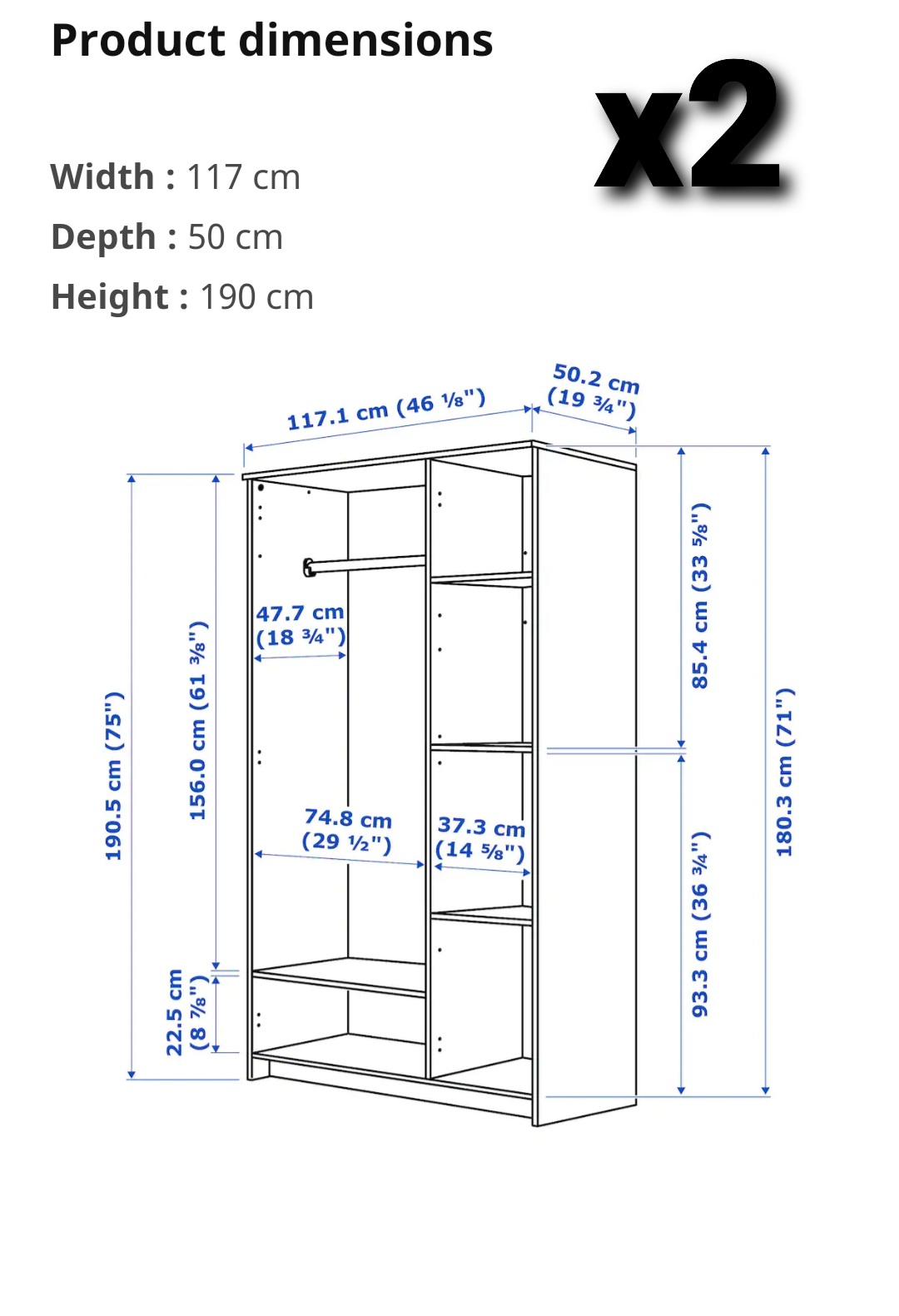 Шкаф ikea белый БРИМНЭС Размеры